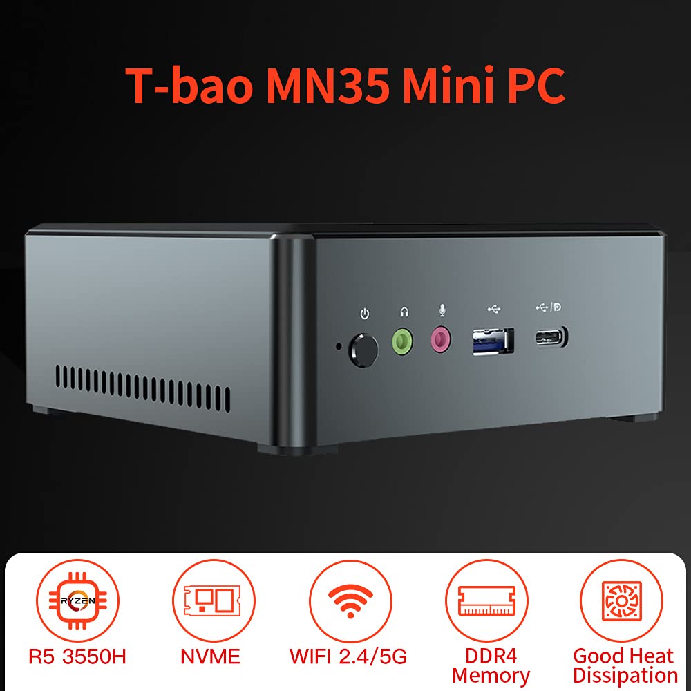 Amazon | Duangu AMD R53550Hプロセッサを搭載したMN35 Mini PC Radeon